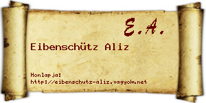 Eibenschütz Aliz névjegykártya